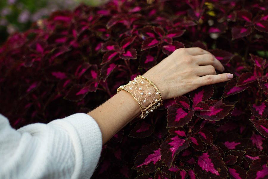 Chaos Cuff w/ Pearls