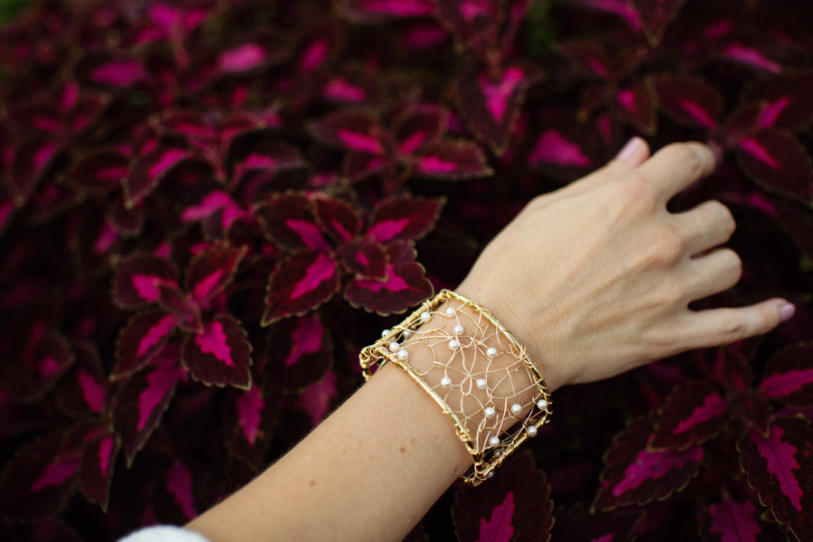 Chaos Cuff w/ Pearls