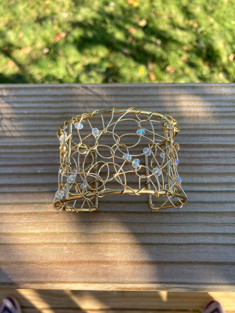 Chaos Cuff w/ Swarovski Crystals