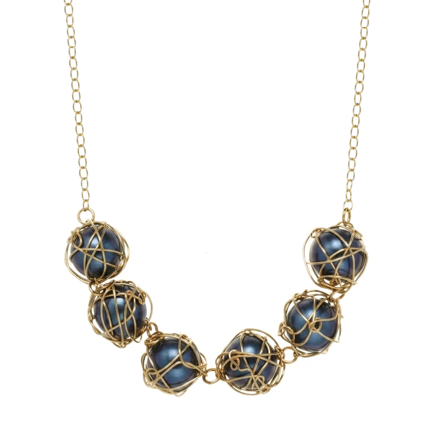 Multi-Wrapped Pearl Necklace