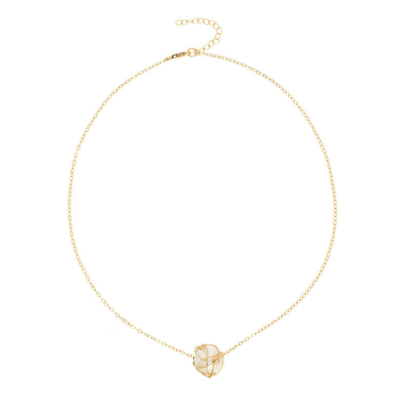Wrapped Pearl Necklace