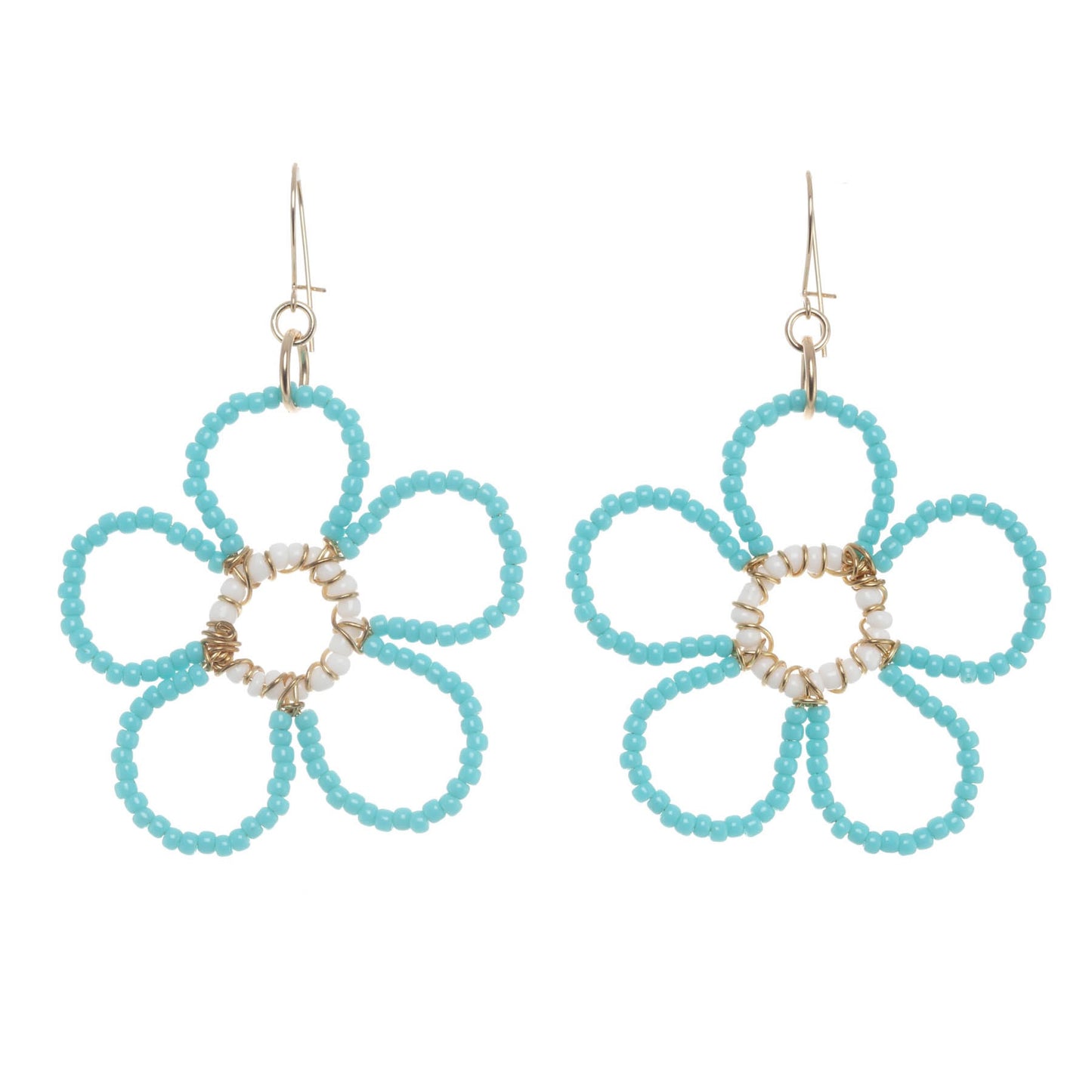Beaded Flower Earrings