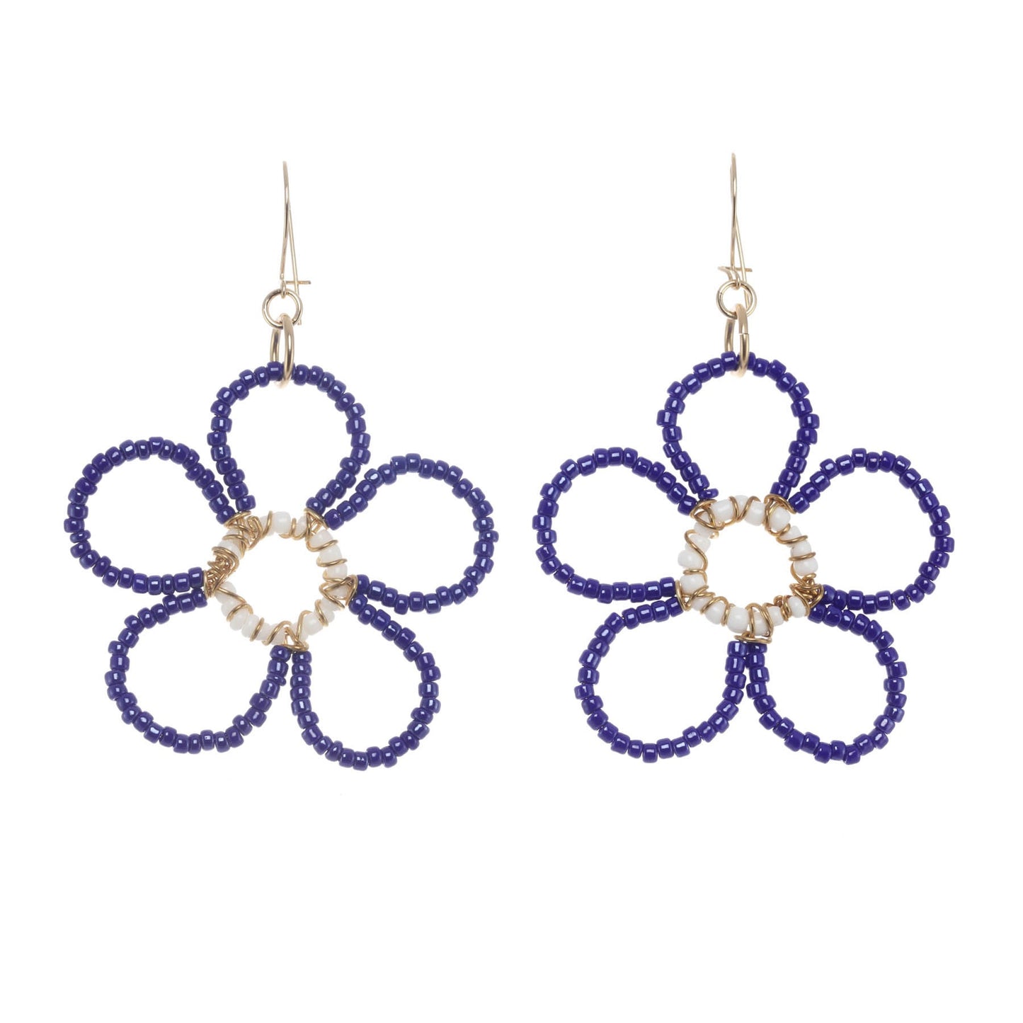 Beaded Flower Earrings