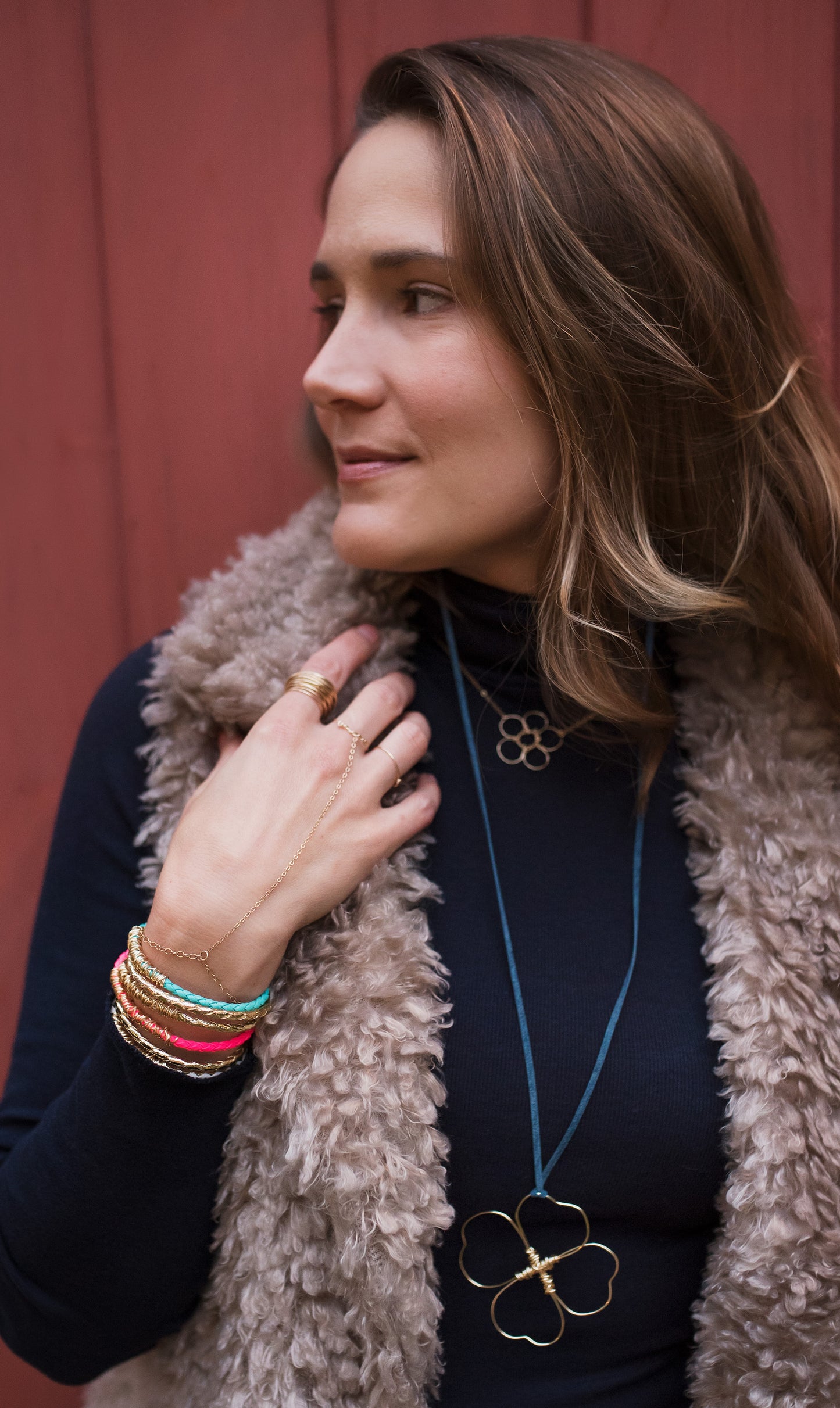 Long Clover Necklace