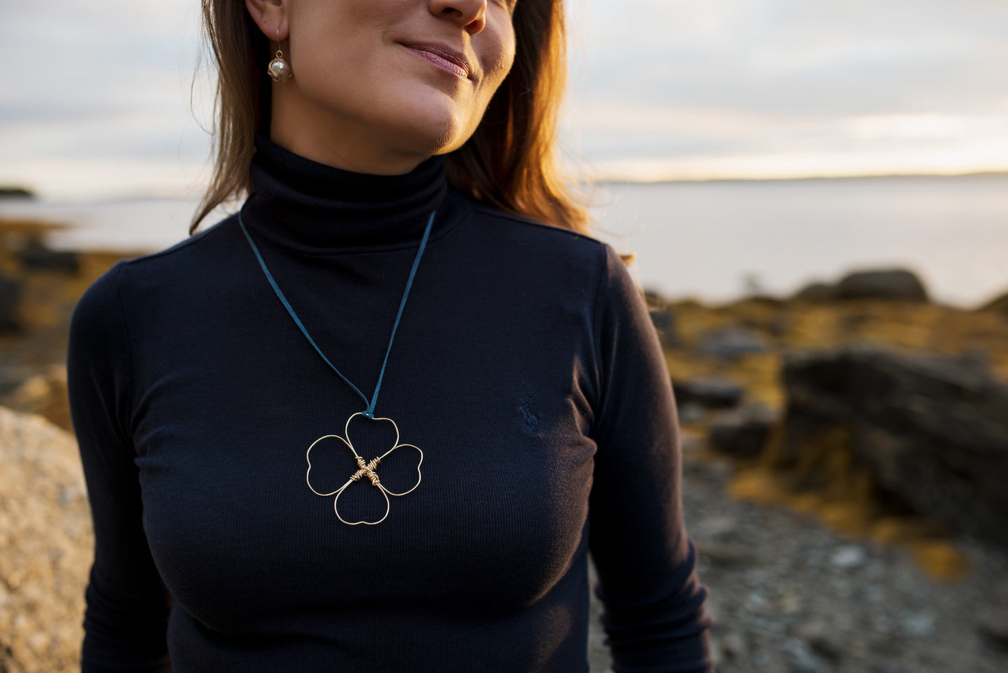 Long Clover Necklace