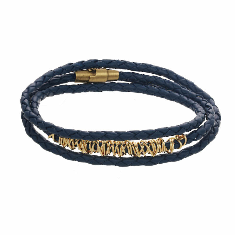 Triple-Wrap Braided Bangle