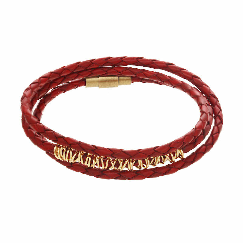 Triple-Wrap Braided Bangle
